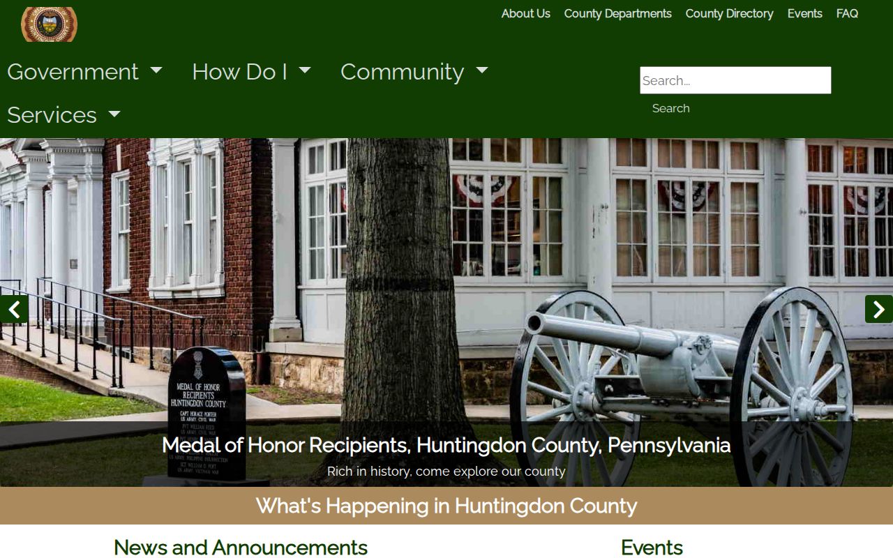 Huntingdon County criminal record agency directory