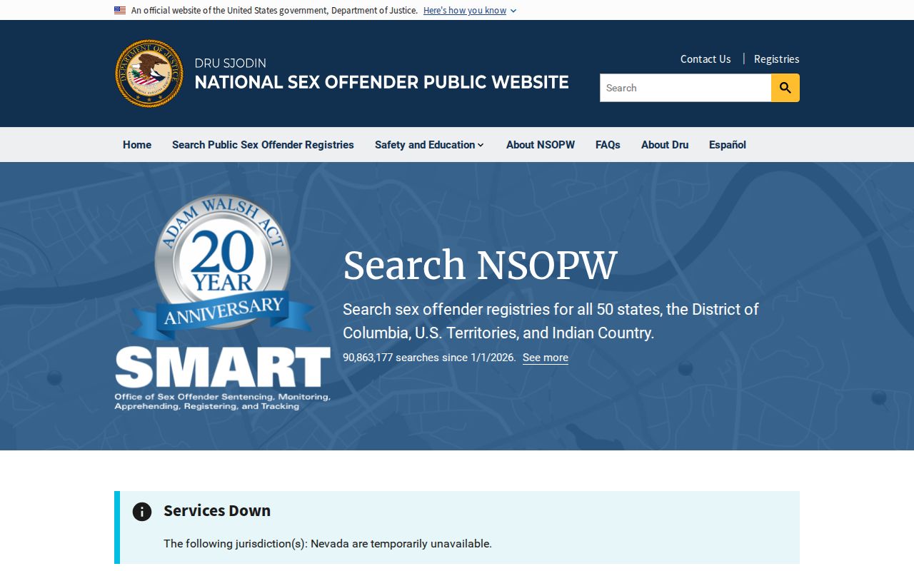 Huntingdon County sex offender search through the national registry website